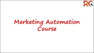 marketing automation course