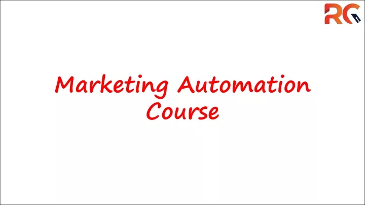 marketing automation course