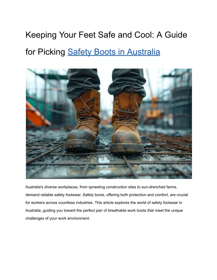 keeping your feet safe and cool a guide