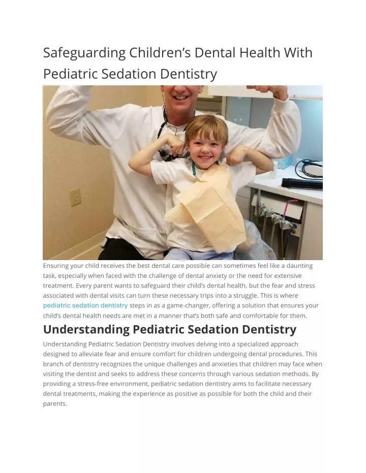 safeguarding children s dental health with