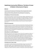 Redefining Construction Efficiency: The Role of Cranes in Modern Infrastructure - slide 1