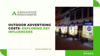 Variants Influencing Outdoor Advertising Cost
