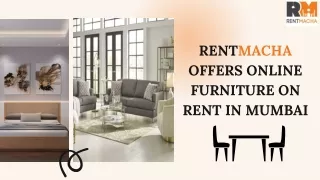 RentMacha Offers Online Furniture on Rent in Mumbai