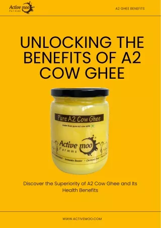 A2 Cow Ghee Benefits