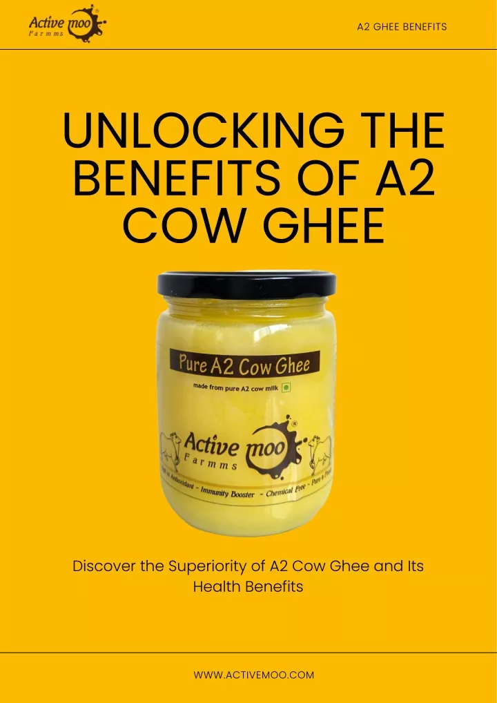 a2 ghee benefits