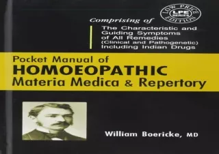 [PDF] DOWNLOAD  Pocket Manual of Homeopathic Materia Medica and R