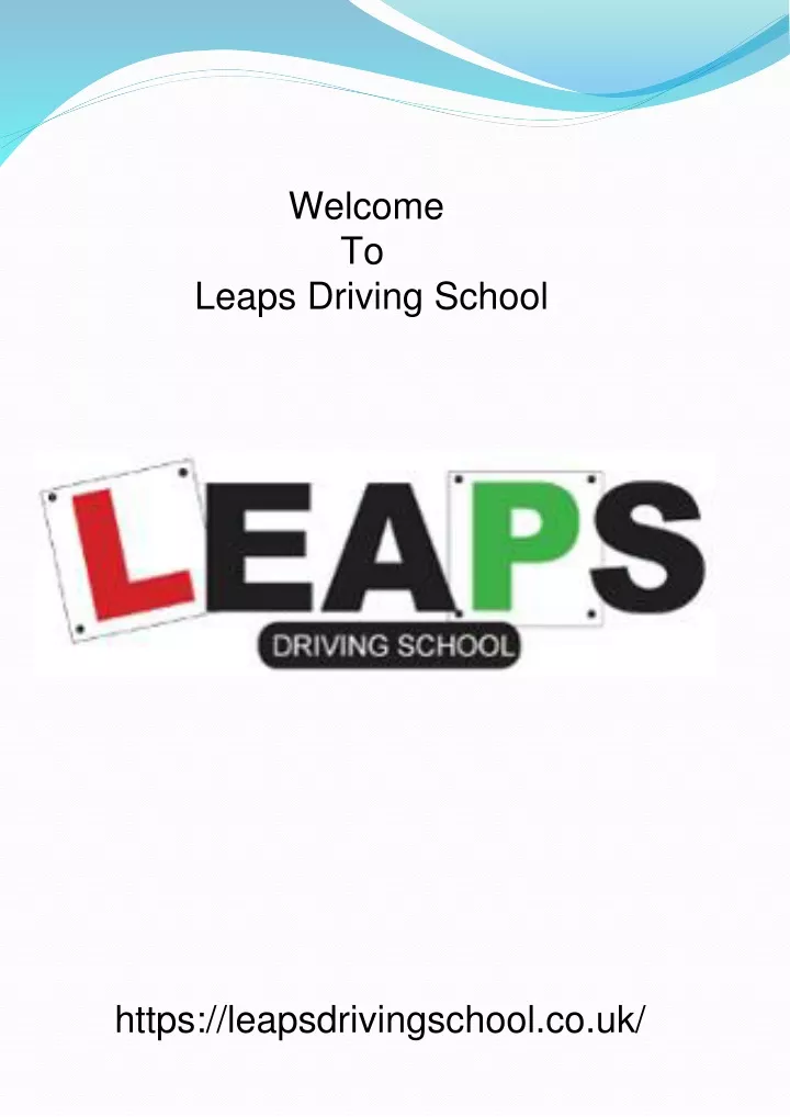 welcome to leaps driving school