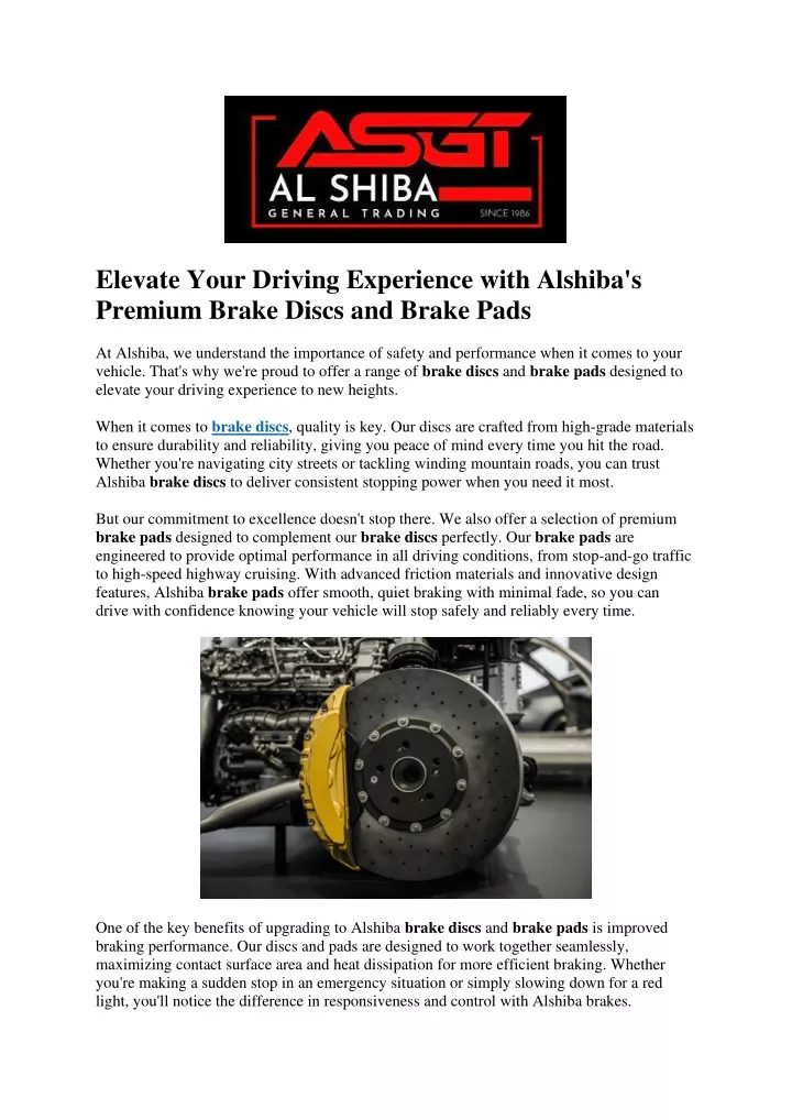 elevate your driving experience with alshiba