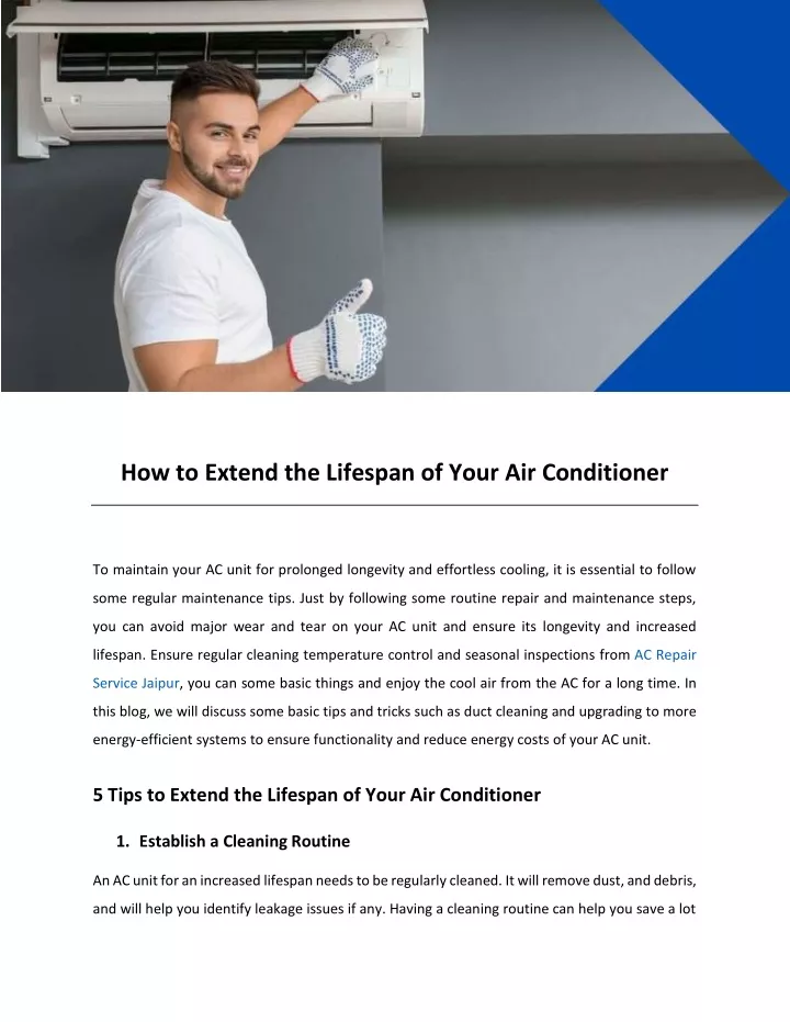 how to extend the lifespan of your air conditioner