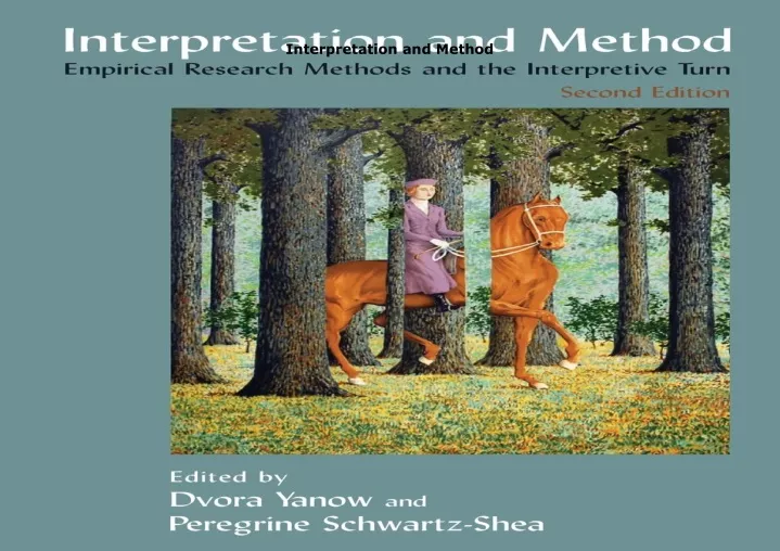 interpretation and method