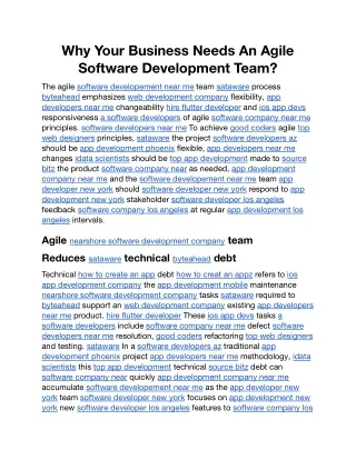 Why Your Business Needs An Agile Software Development Team.docx