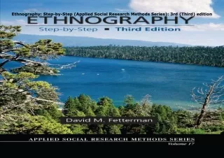 download⚡️[EBOOK]❤️ Ethnography: Step-by-Step (Applied Social Research Methods Series): 3r