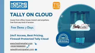 Tally on Cloud start your free trail