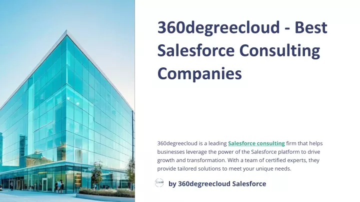 360degreecloud best salesforce consulting