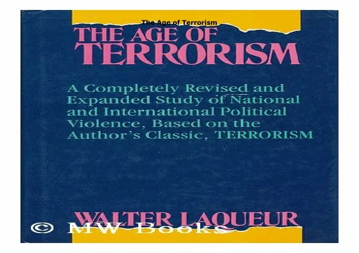 the age of terrorism