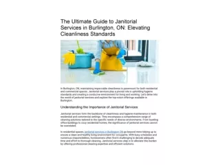 The Ultimate Guide to Janitorial Services in Burlington, ON_ Elevating Cleanliness Standards_00001