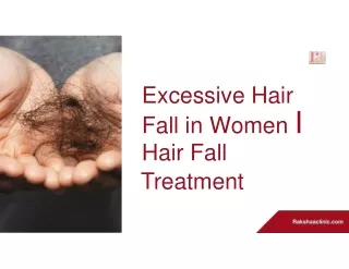 Excessive Hair Fall in Women  Hair Fall Treatment