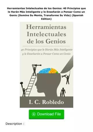 Download⚡PDF❤ Herramientas Intelectuales de los Genios: 40 Principios que le H