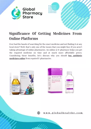 Significance Of Getting Medicines From Online Platforms