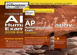 book❤️[READ]✔️ Cracking the AP Human Geography Exam, 2019 Edition: Practice Tests & Proven