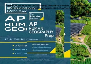 Download⚡️ Princeton Review AP Human Geography Prep, 15th Edition: 3 Practice Tests +