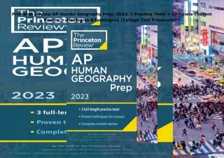 Pdf⚡️(read✔️online) Princeton Review AP Human Geography Prep, 2023: 3 Practice Tests + Com