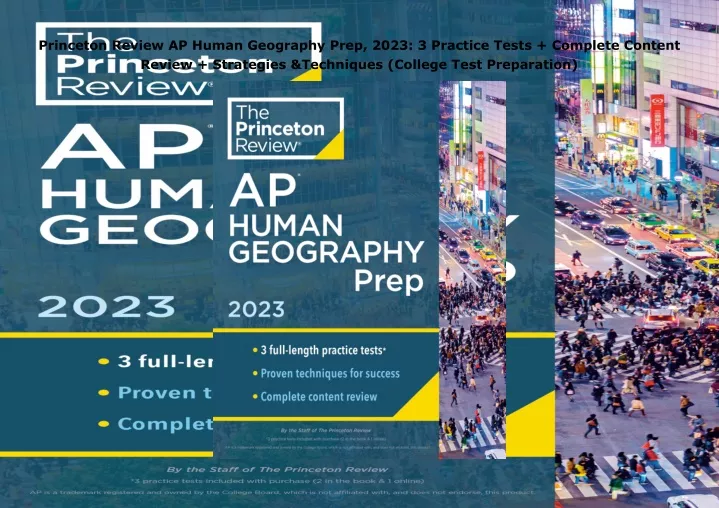 princeton review ap human geography prep 2023