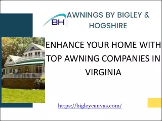 Enhance Your Home with Top Awning Companies in Virginia