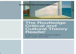 READ️⚡️[PDF]️❤️ The Routledge Critical and Cultural Theory Reader