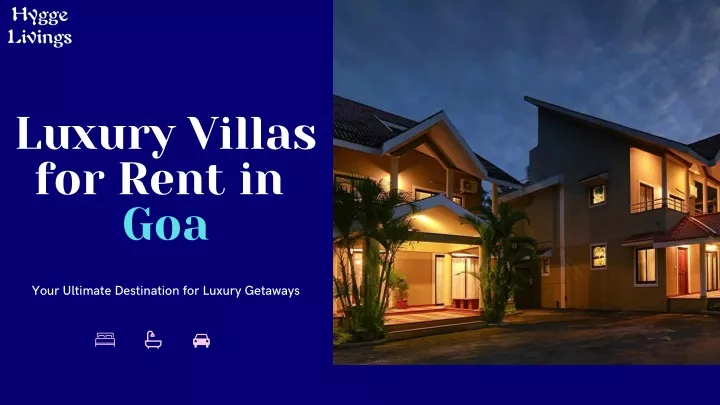 luxury villas for rent in goa