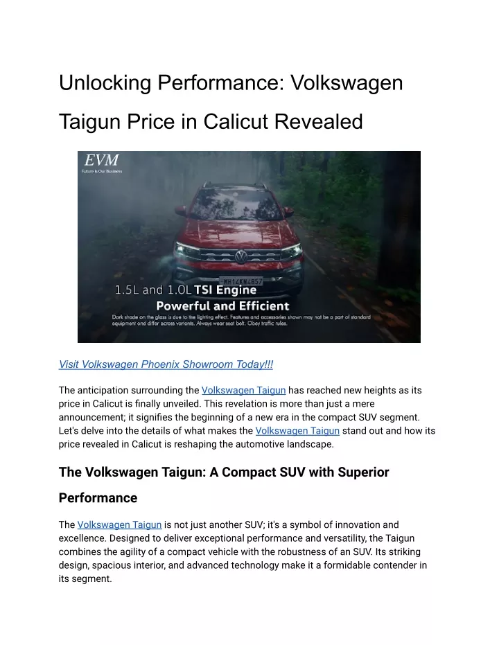 unlocking performance volkswagen