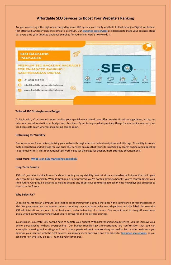 affordable seo services to boost your website