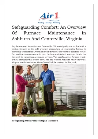 Furnace Repair Centreville Va