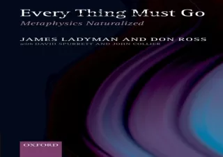 $PDF$/READ/DOWNLOAD️❤️ Every Thing Must Go: Metaphysics Naturalized