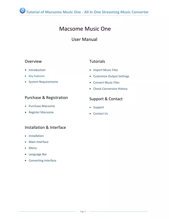 tutorial of macsome music