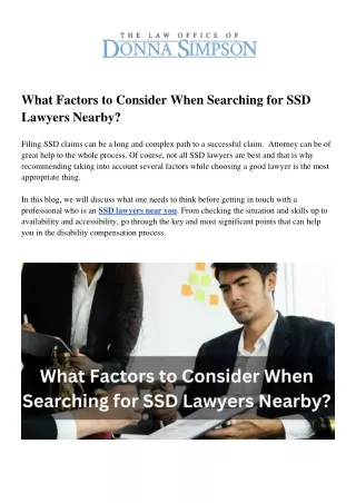 What Factors to Consider When Searching for SSD Lawyers Nearby.docx