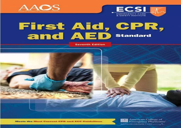 PPT - PDF/READ ⚡/DOWNLOAD Standard First Aid, CPR, and AED PowerPoint ...