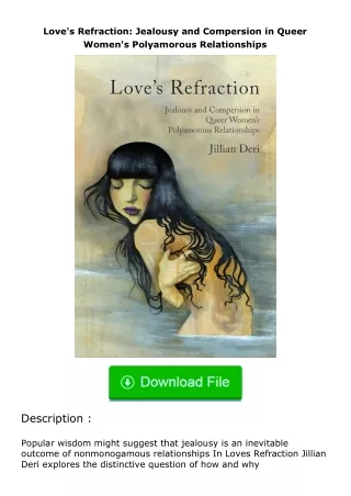 ✔️READ ❤️Online Love's Refraction: Jealousy and Compersion in Queer Women's Po