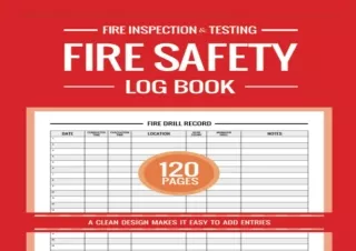 get [PDF] Download Fire safety log , Fire inspection and testing
