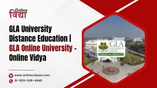 GLA University Distance Education | GLA Online University – Online Vidya