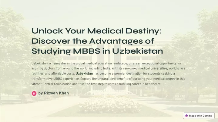 unlock your medical destiny discover