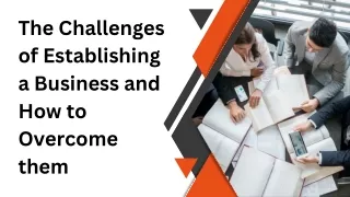 The Challenges of Establishing a Business and How to Overcome them