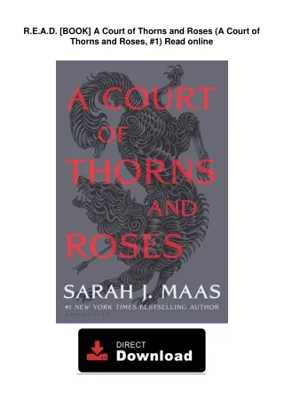 R.E.A.D. [BOOK] A Court of Thorns and Roses (A Court of Thorns and Roses, #1)