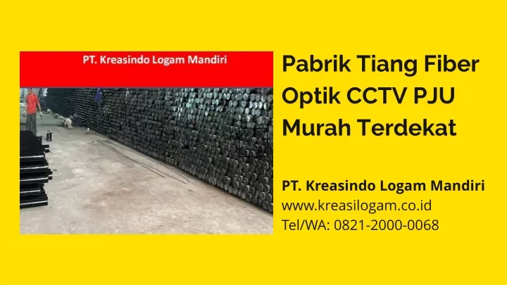 pabrik tiang fiber optik cctv pju murah terdekat