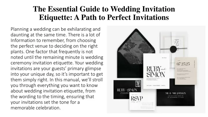 the essential guide to wedding invitation etiquette a path to perfect invitations