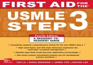 [PDF] DOWNLOAD  First Aid for the USMLE Step 3, Fourth Edition