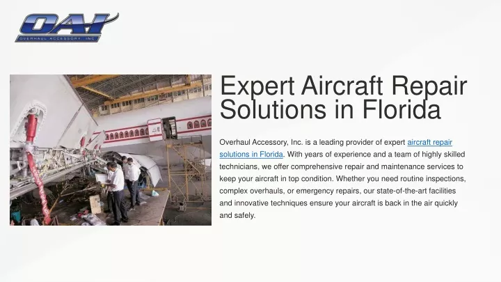 expert aircraft repair solutions in florida