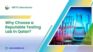 Why Choose a Reputable Testing Lab in Qatar