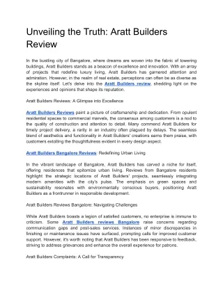 Unveiling the Truth_ Aratt Builders Review (1)