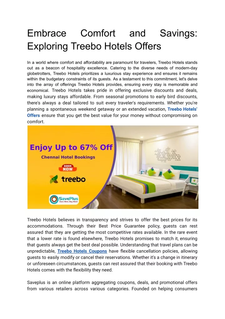 embrace exploring treebo hotels offers